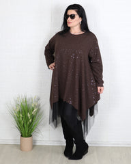 Блуза - Туника FEIRIN - Кафява - Muudsfashion