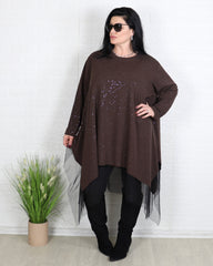 Блуза - Туника FEIRIN - Кафява - Muudsfashion