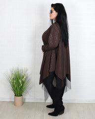 Блуза - Туника FEIRIN - Кафява - Muudsfashion