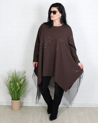 Блуза - Туника FEIRIN - Кафява - Muudsfashion