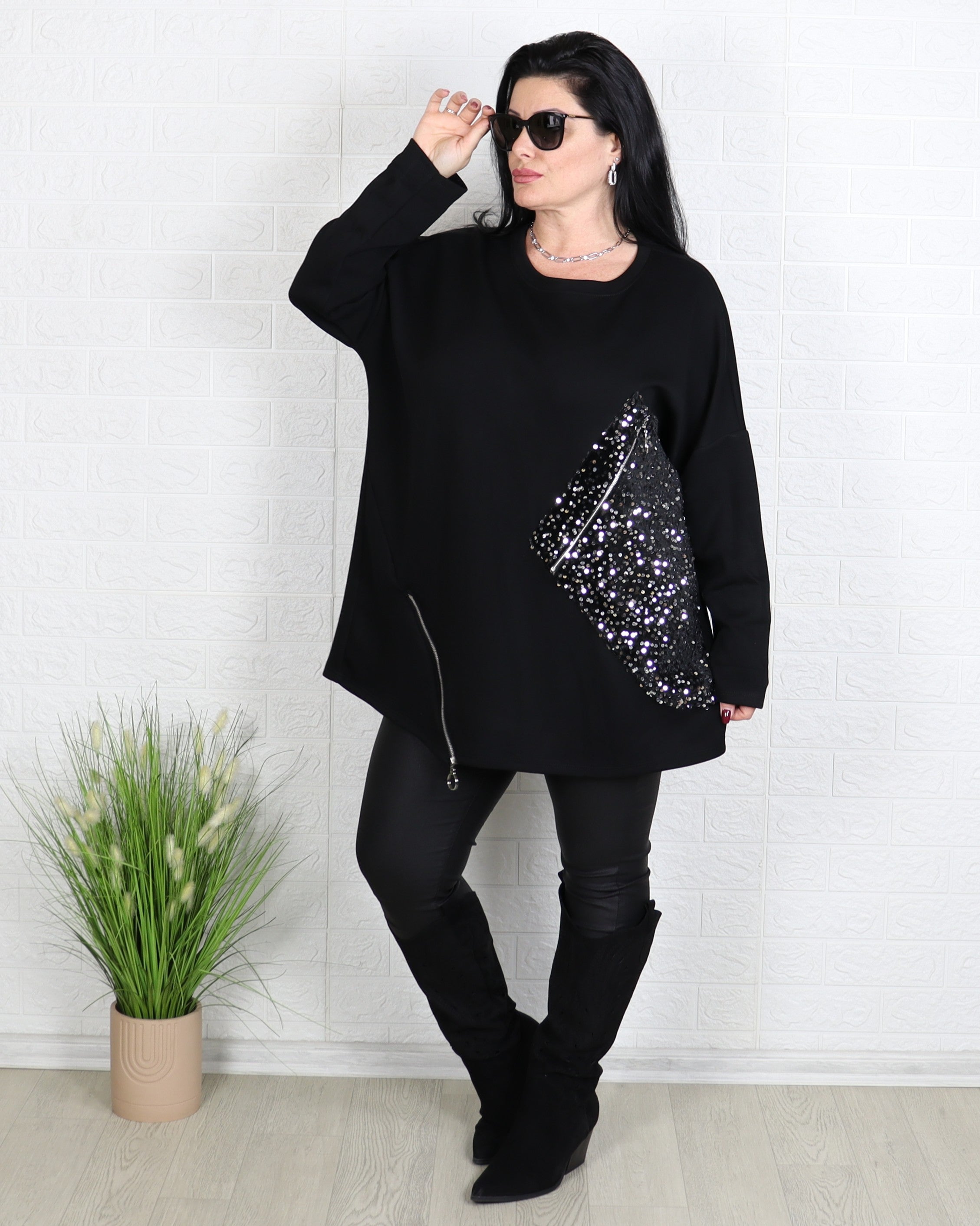 Блуза - Блуза BLOOM - Черна - Muudsfashion