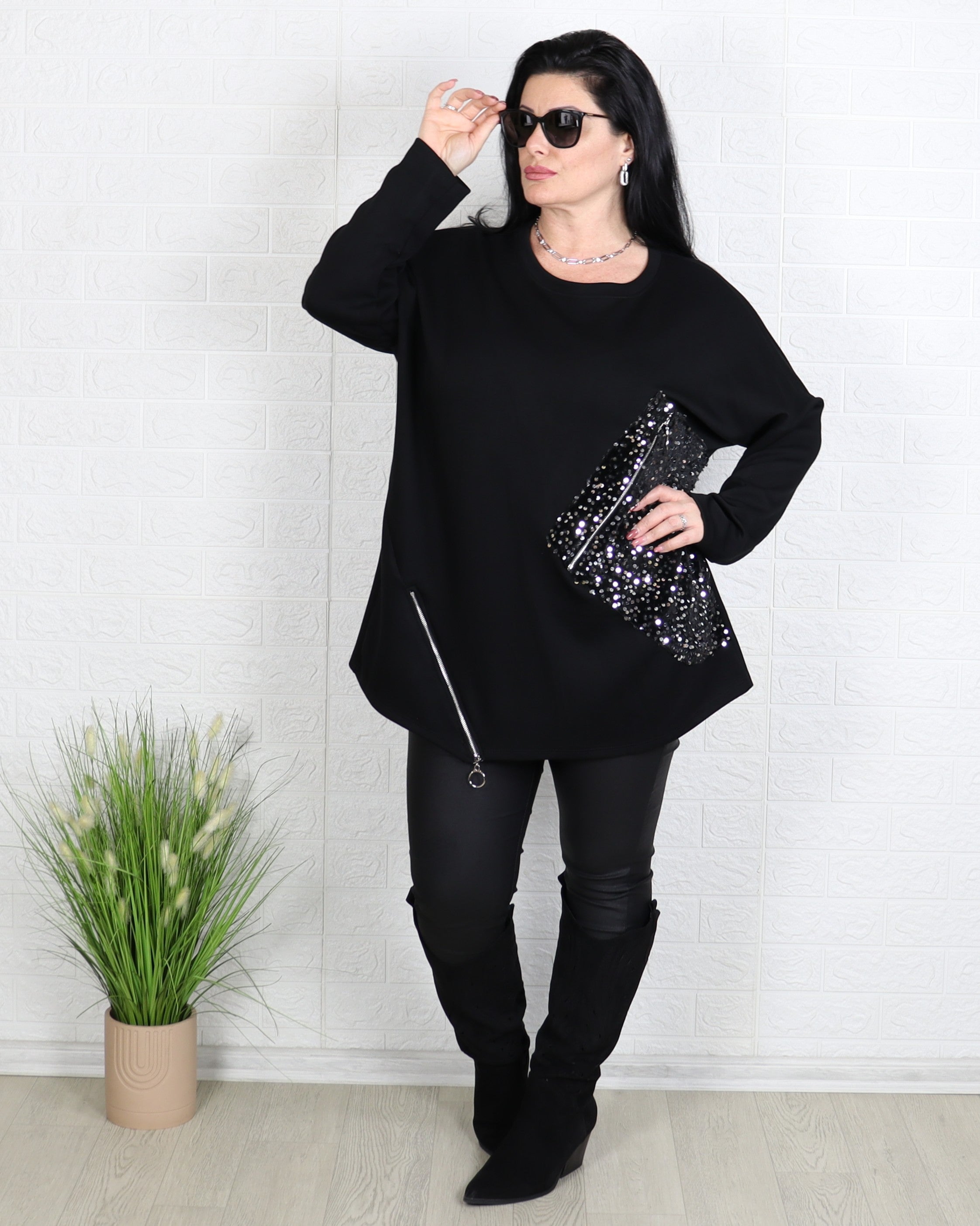 Блуза - Блуза BLOOM - Черна - Muudsfashion