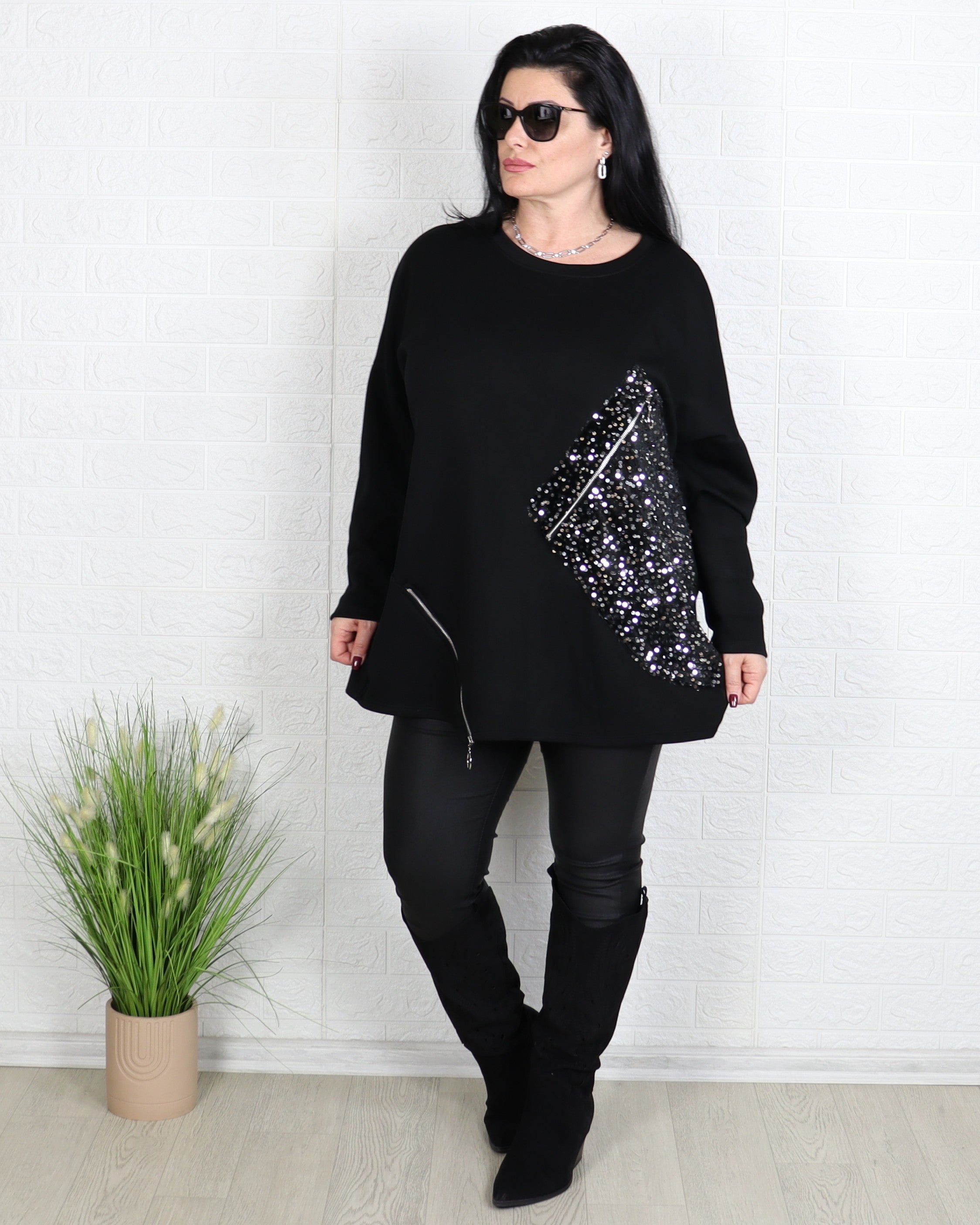 Блуза - Блуза BLOOM - Черна - Muudsfashion