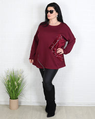 Блуза - Блуза BLOOM - Бордо - Muudsfashion