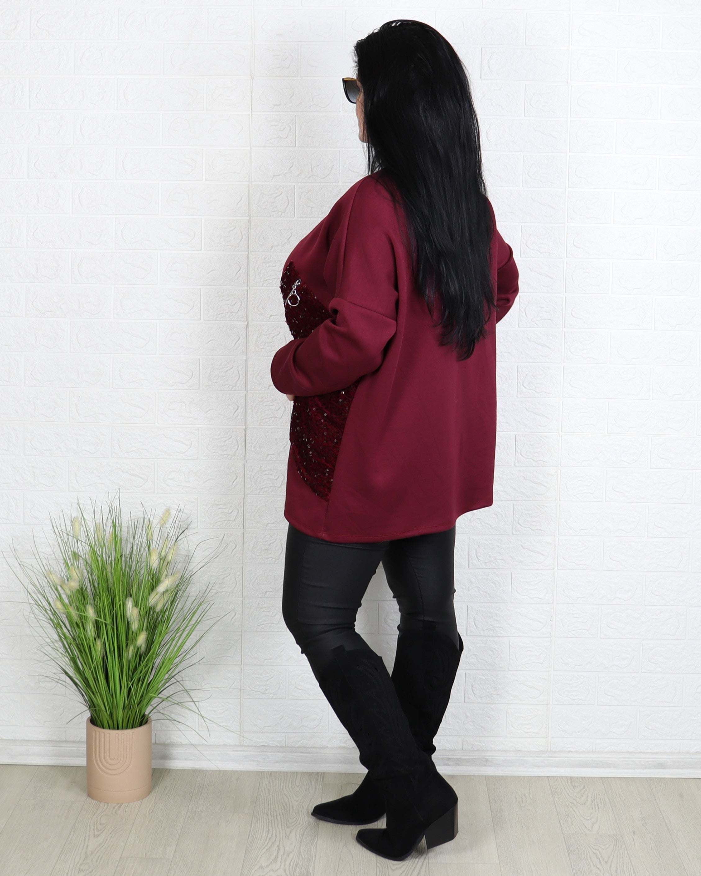 Блуза - Блуза BLOOM - Бордо - Muudsfashion