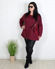 Блуза - Блуза BLOOM - Бордо - Muudsfashion