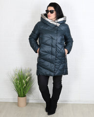 Яке - Зимно Яке VIOLINA - маслено зелен - Muudsfashion