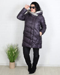 Яке - Зимно Яке VIOLINA - тъмно лилав - Muudsfashion