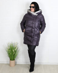 Яке - Зимно Яке VIOLINA - тъмно лилав - Muudsfashion