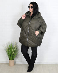 Яке - Зимно Яке KLARAN - Военно зелено - Muudsfashion