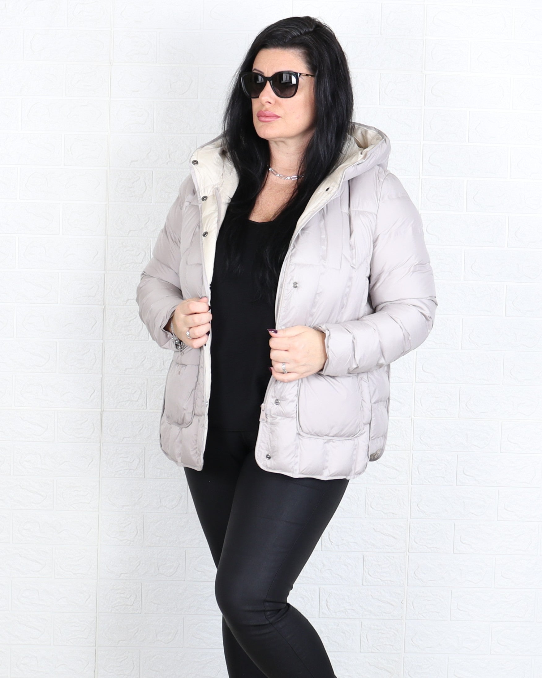 Яке - Преходно Яке PETRA - Мръсно бяло - Muudsfashion