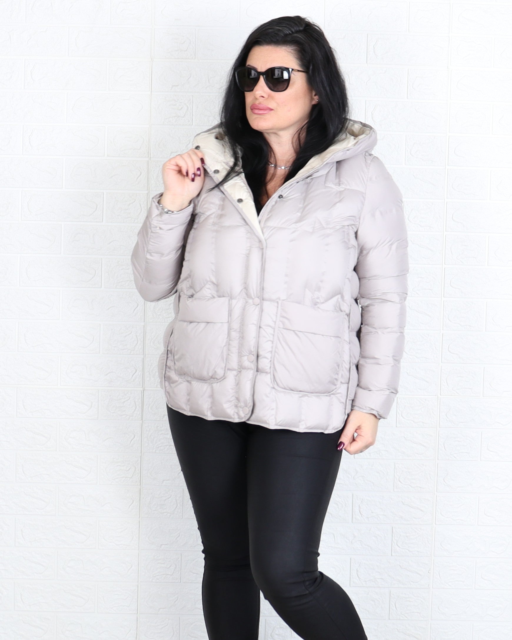 Яке - Преходно Яке PETRA - Мръсно бяло - Muudsfashion