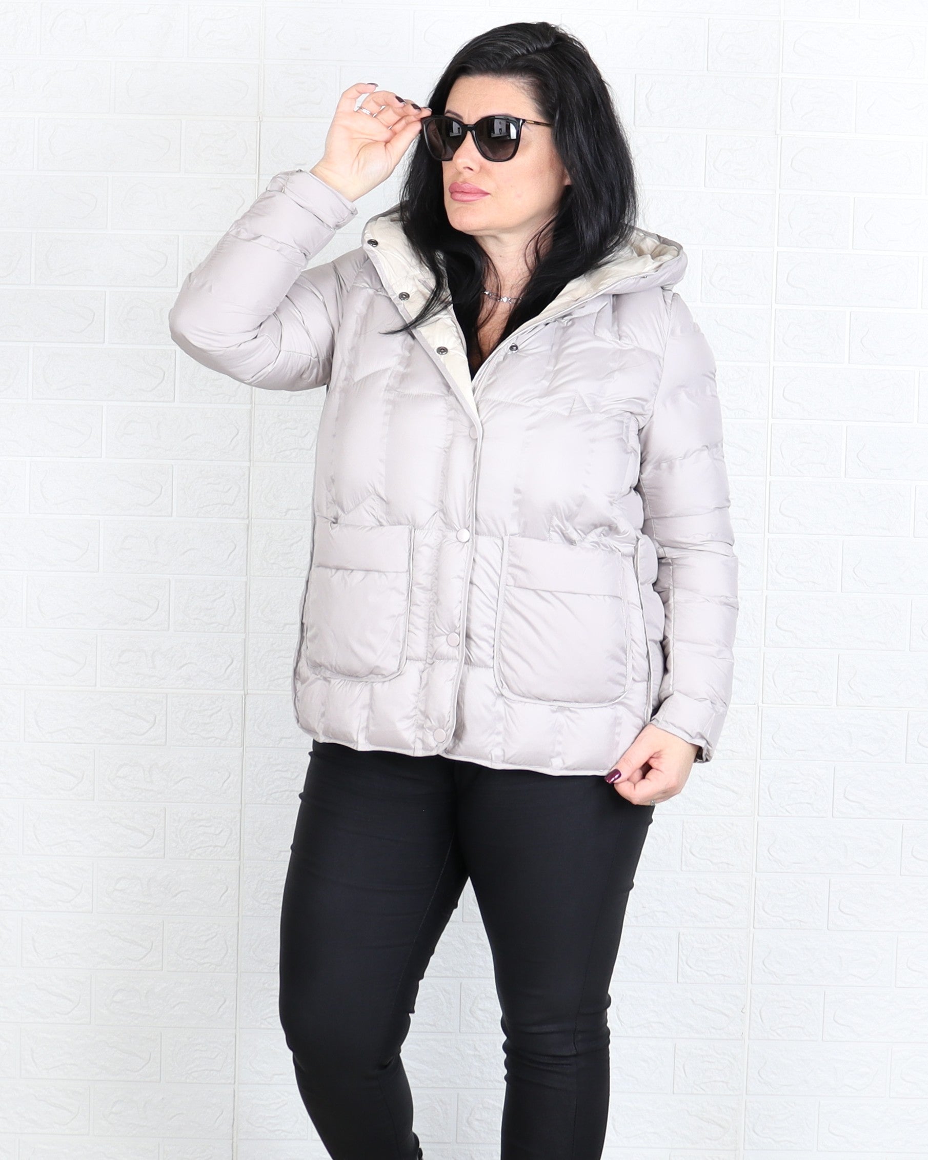 Яке - Преходно Яке PETRA - Мръсно бяло - Muudsfashion