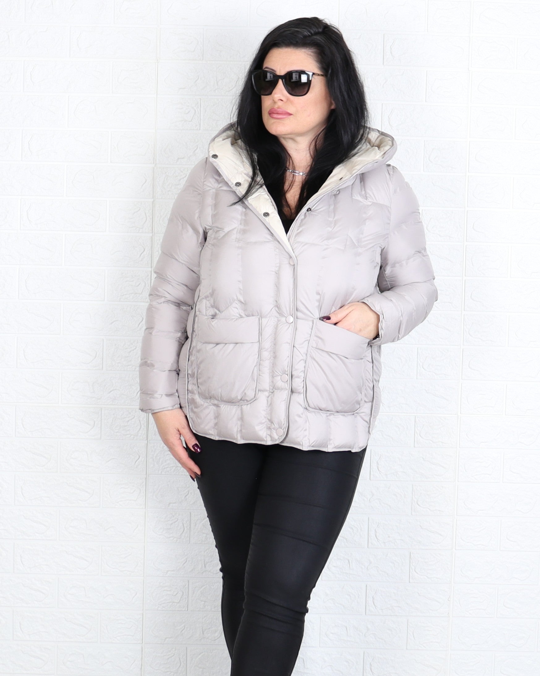 Яке - Преходно Яке PETRA - Мръсно бяло - Muudsfashion