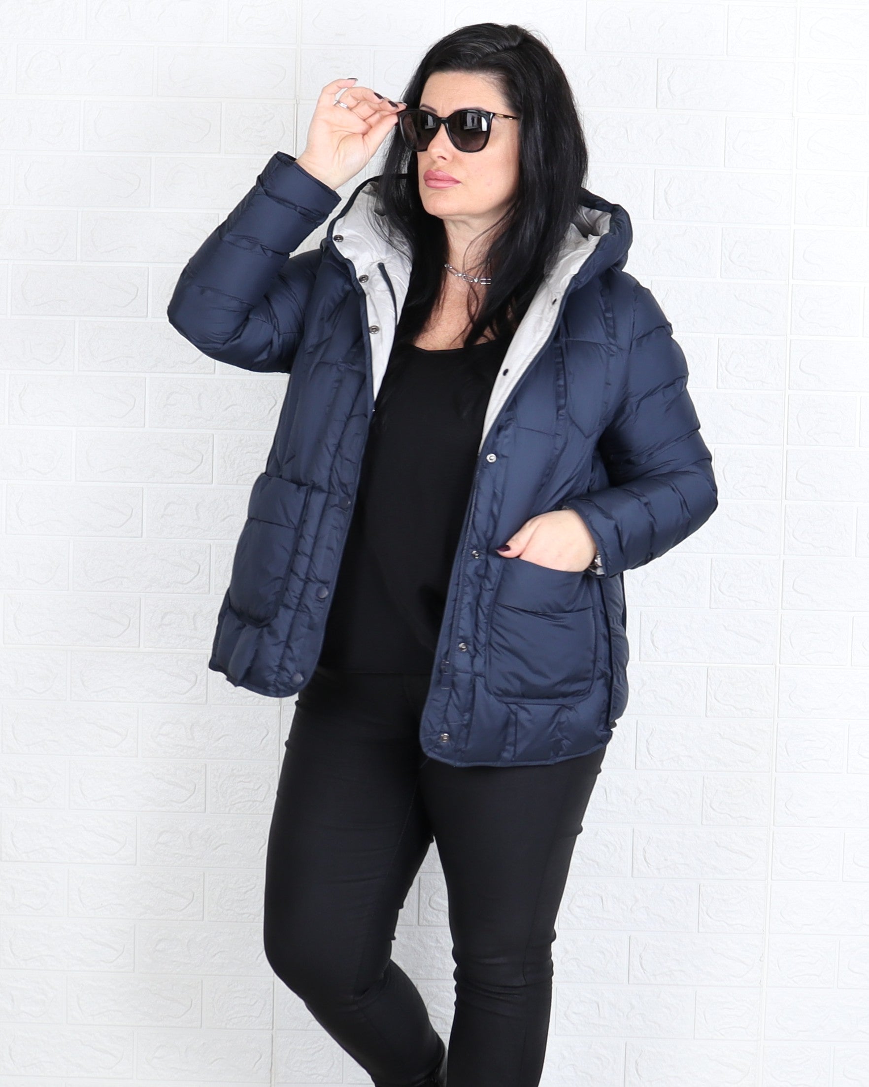 Яке - Преходно Яке PETRA - Тъмно синьо - Muudsfashion