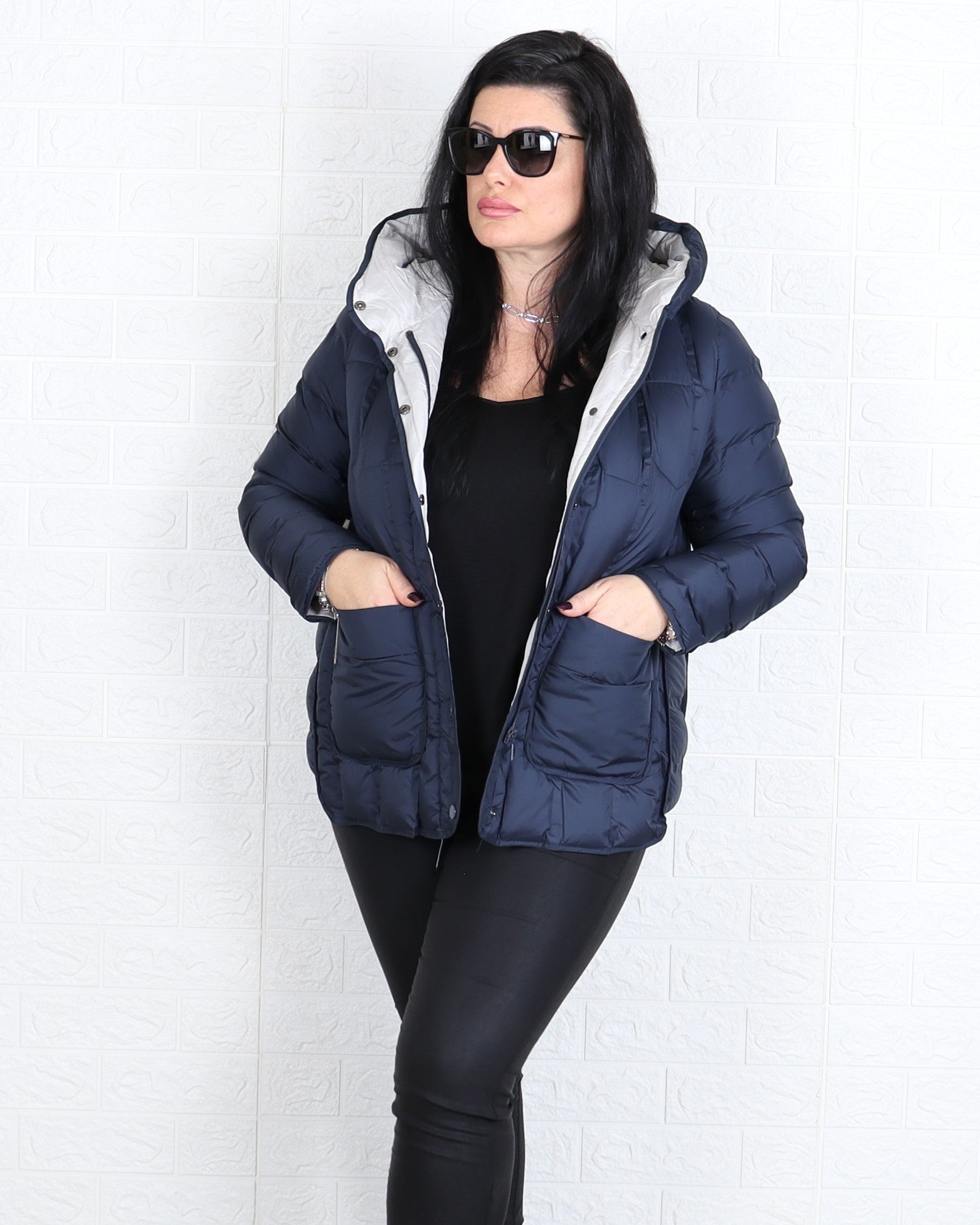 Яке - Преходно Яке PETRA - Тъмно синьо - Muudsfashion