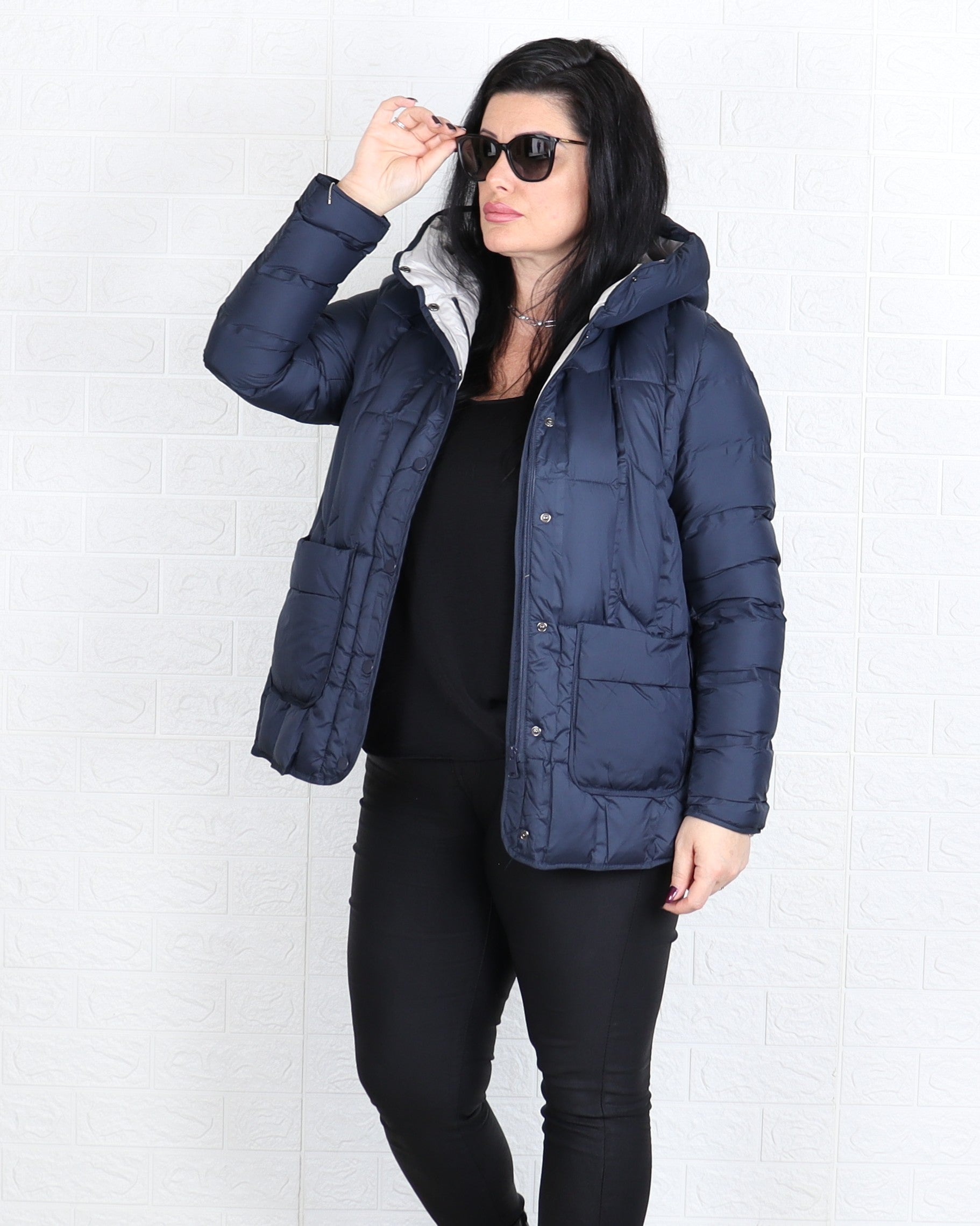 Яке - Преходно Яке PETRA - Тъмно синьо - Muudsfashion