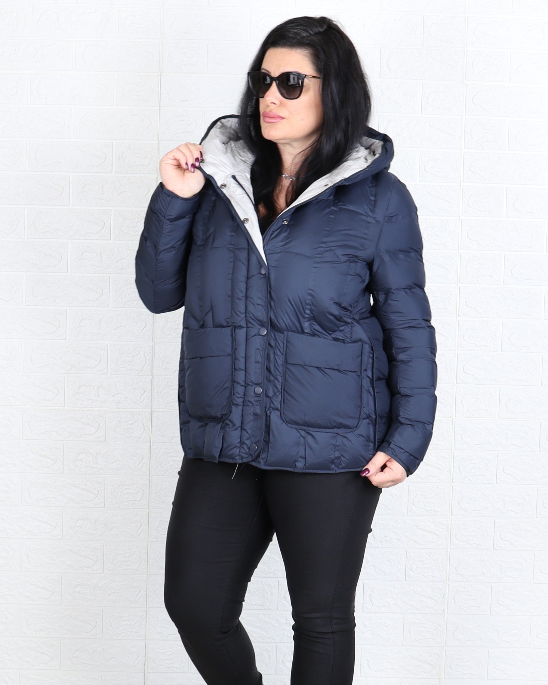 Яке - Преходно Яке PETRA - Тъмно синьо - Muudsfashion