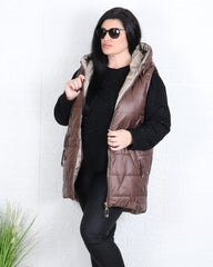Елек - Елек SARA - Кафяв - Muudsfashion