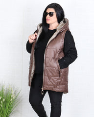 Елек - Елек SARA - Кафяв - Muudsfashion