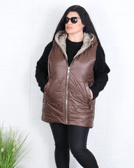 Елек - Елек SARA - Кафяв - Muudsfashion