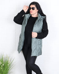 Елек - Елек KORINA - Военно зелено - Muudsfashion