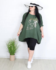 Блуза - Блуза AVELA - маслено зелена - Muudsfashion