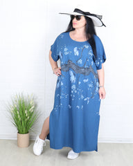 Рокля - Рокля JULIA - синя - Muudsfashion