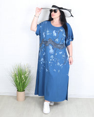 Рокля - Рокля JULIA - синя - Muudsfashion