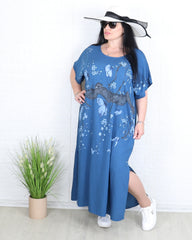 Рокля - Рокля JULIA - синя - Muudsfashion