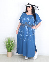 Рокля - Рокля JULIA - синя - Muudsfashion
