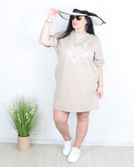 Рокля - Рокля ORSO - бежова - Muudsfashion