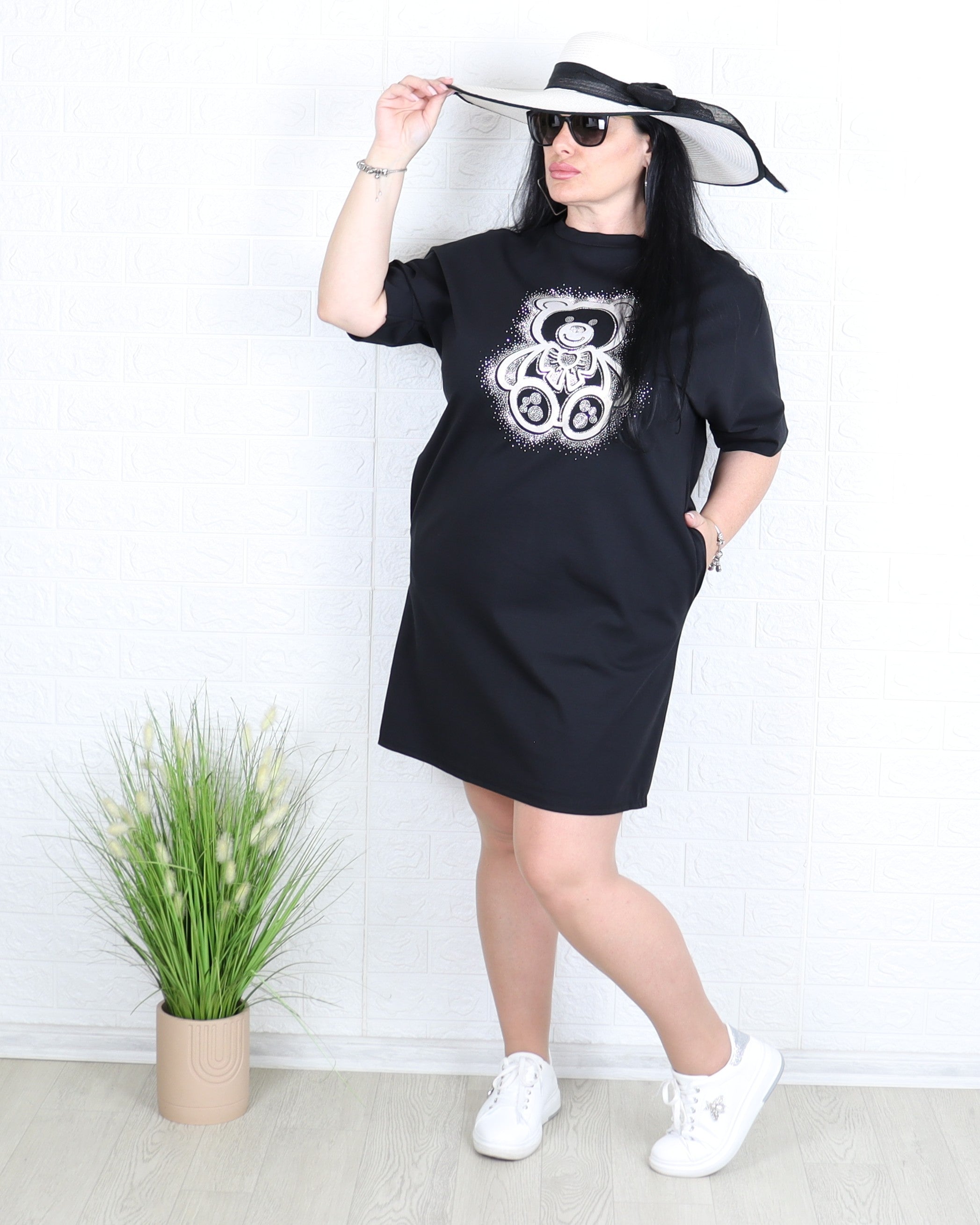 Рокля - Рокля ORSO - черна - Muudsfashion