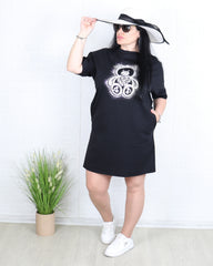 Рокля - Рокля ORSO - черна - Muudsfashion