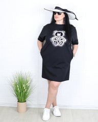 Рокля - Рокля ORSO - черна - Muudsfashion