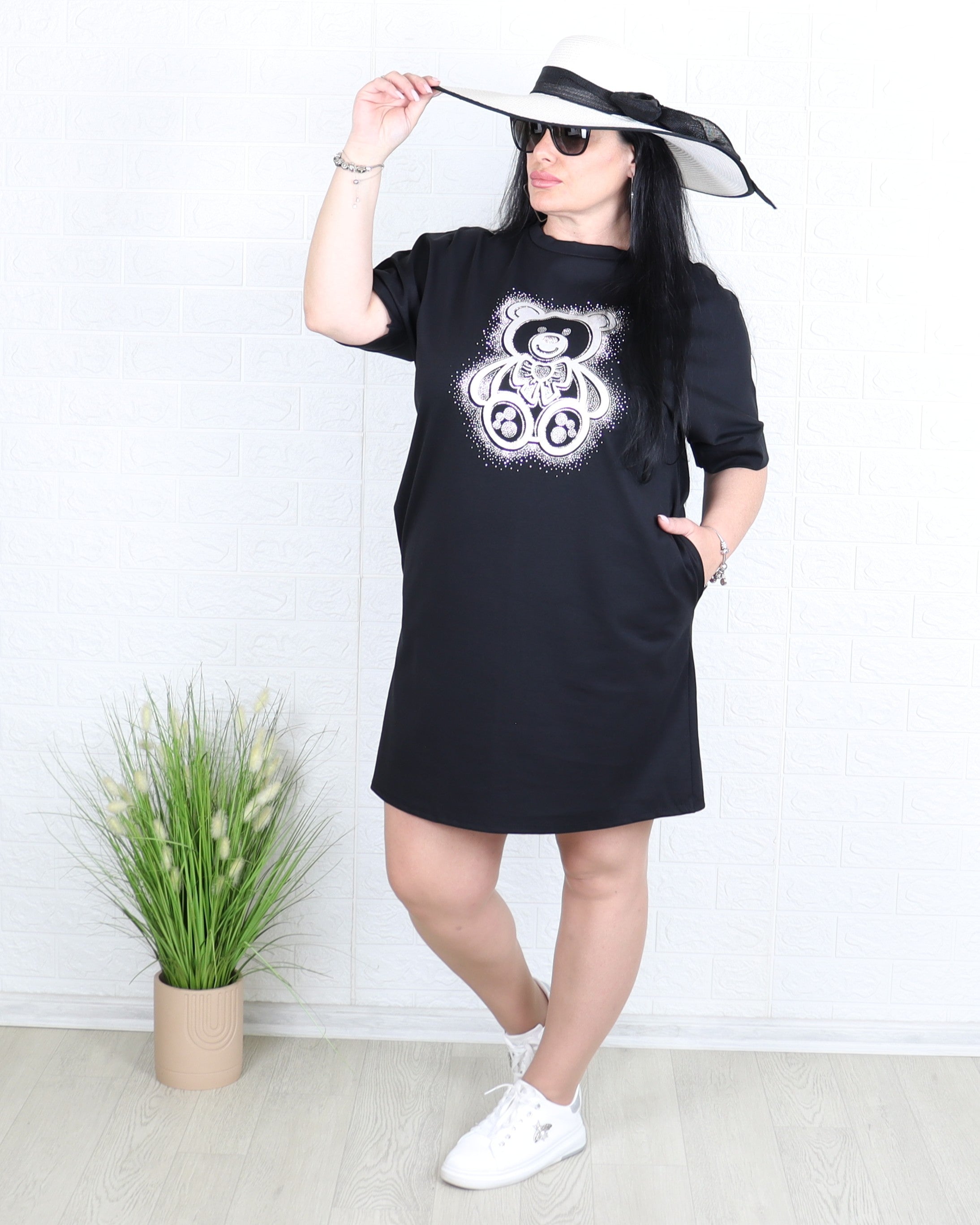 Рокля - Рокля ORSO - черна - Muudsfashion