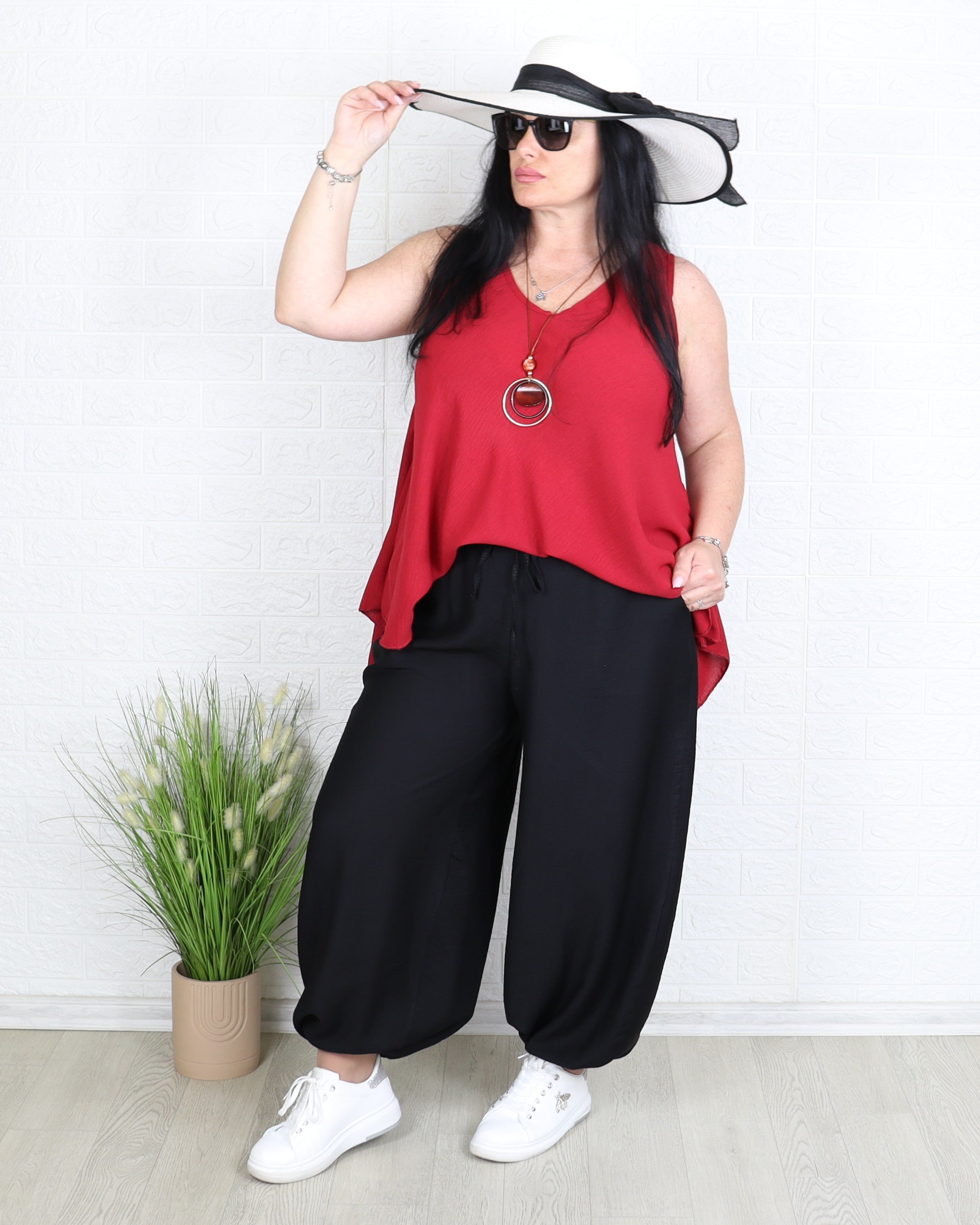 Панталон - Панталон ELDA - черен - Muudsfashion