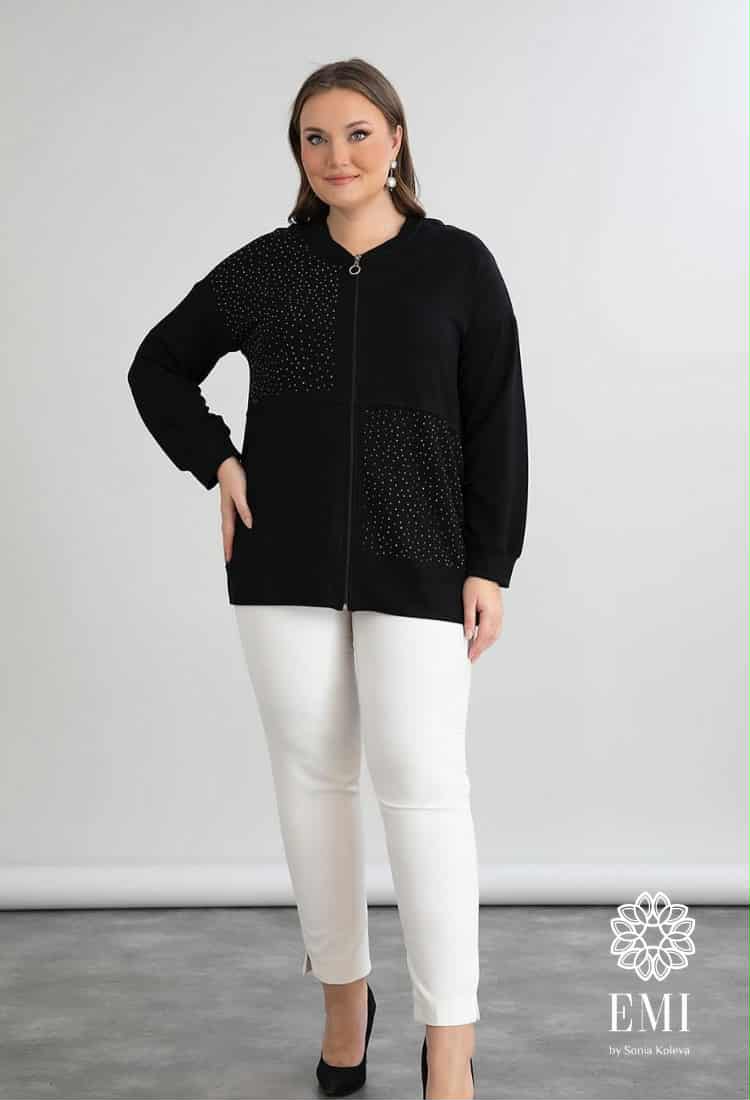 Суитшърт - Суитшърт ROMA - Черен - Muudsfashion