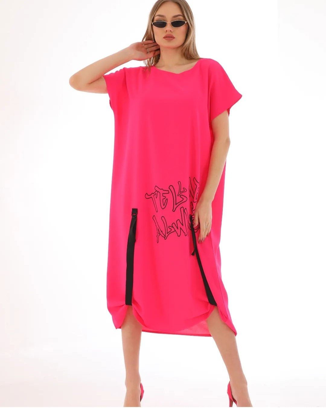 Рокля - Рокля BIBIAN - Розова - Muudsfashion